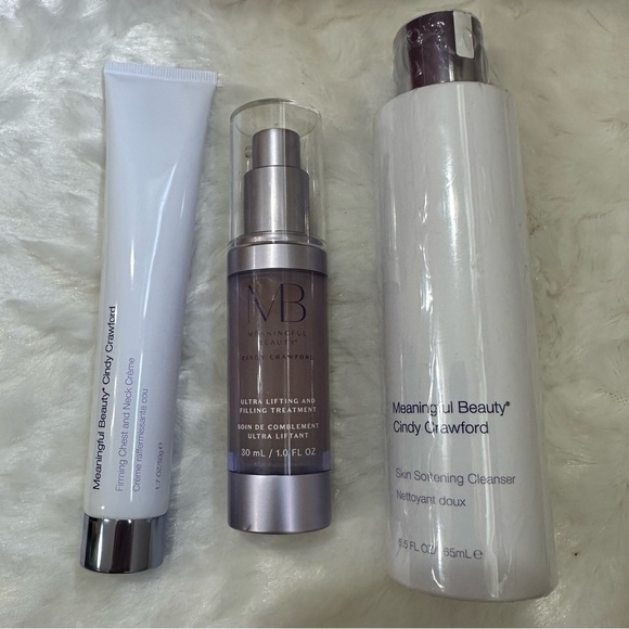 Lot/3 Meaningful Beauty Cindy Crawford Firming Chest + Cleanser + Ultra Lifting - Picture 1 of 5